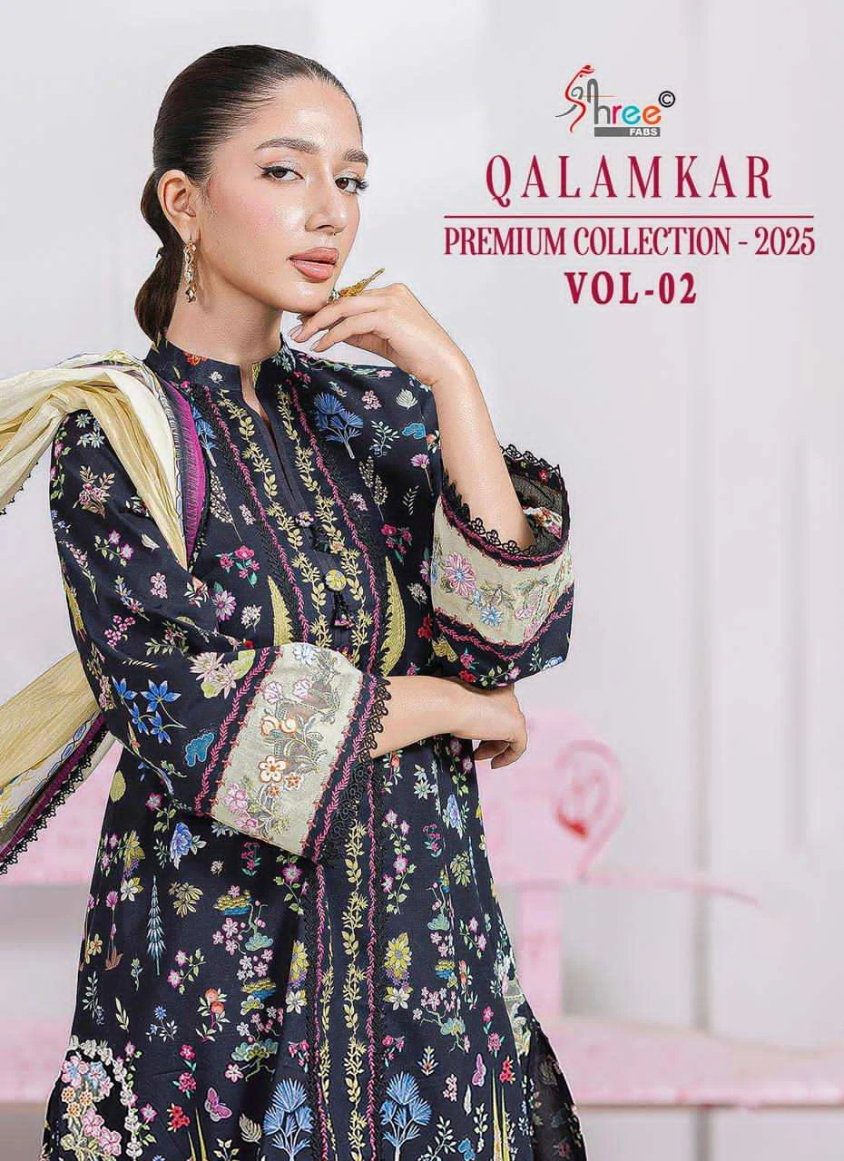 Shree Fabs Qalamkar Premium Collection 2025 Vol 2 - Image 3