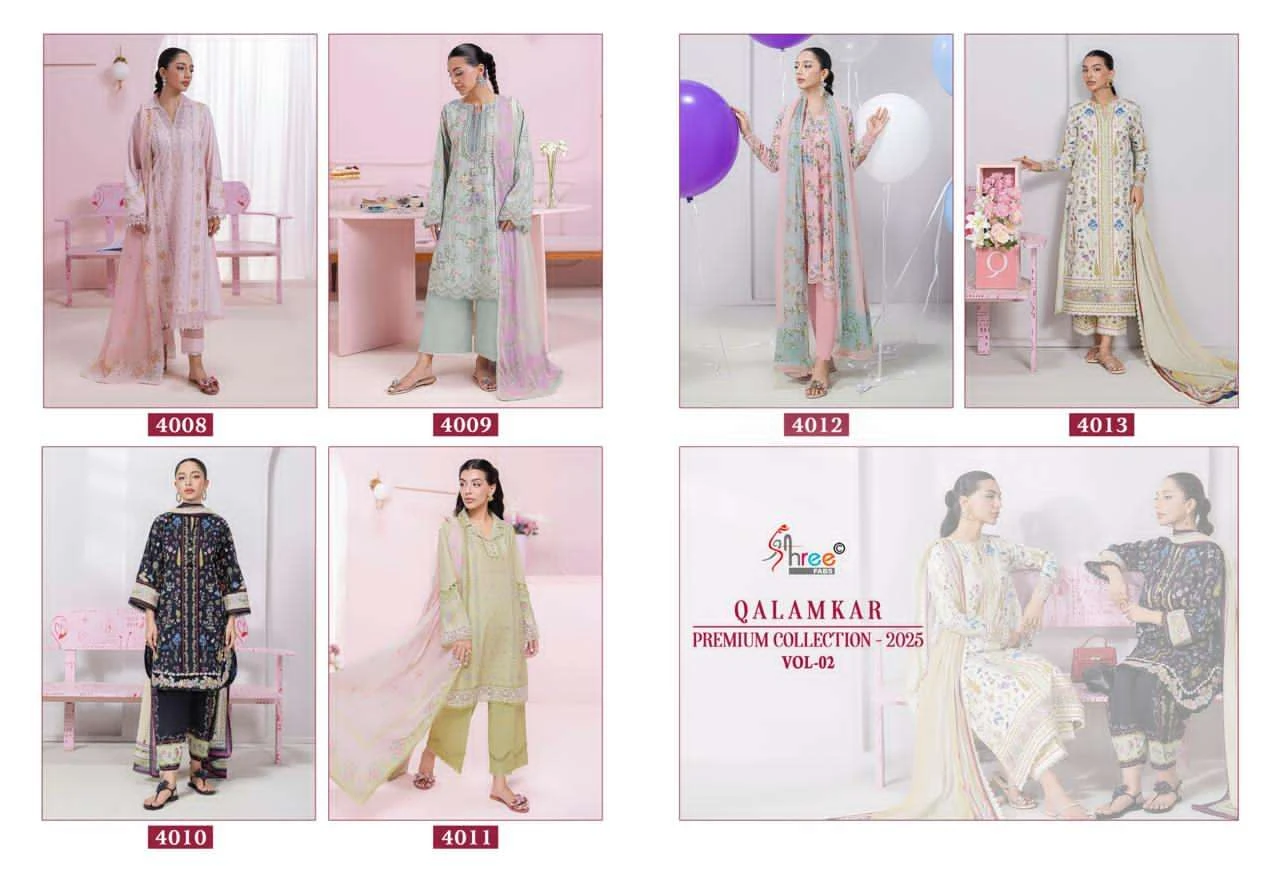 Shree Fabs Qalamkar Premium Collection 2025 Vol 2 - Image 4