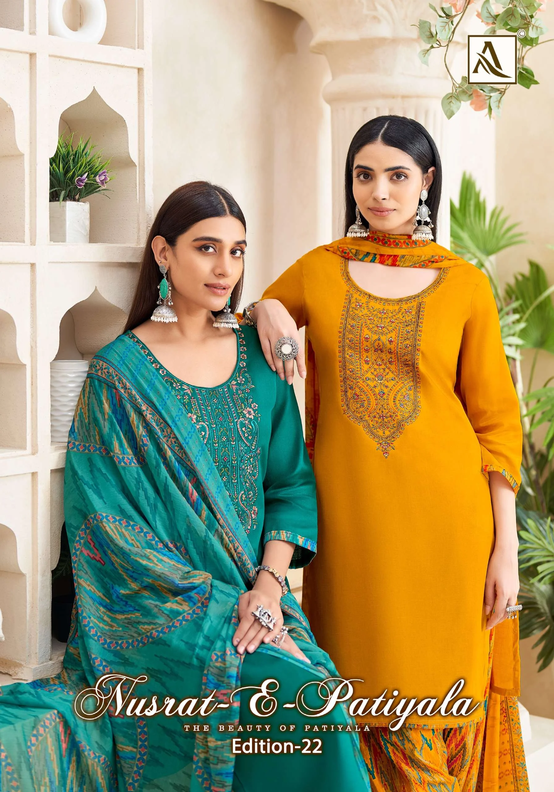 Alok Suits Nusrat E Patiyala Edition Vol 22