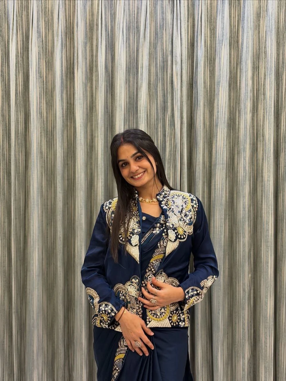 Bt 7135 Chinon Embroidery Worked Trending Party Wear Jacket Lehenga with Dupatta - Image 3