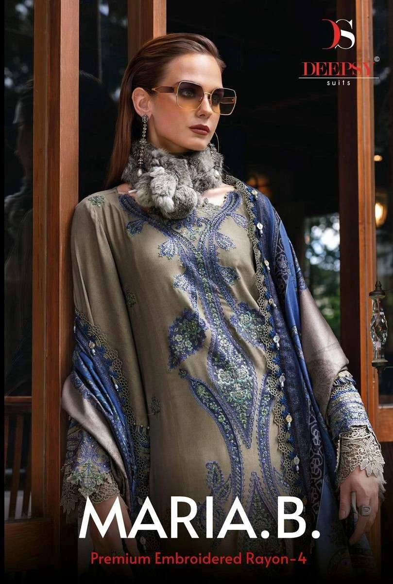 Deepsy Suits Maria B Premium Embroidered Rayon Vol 4