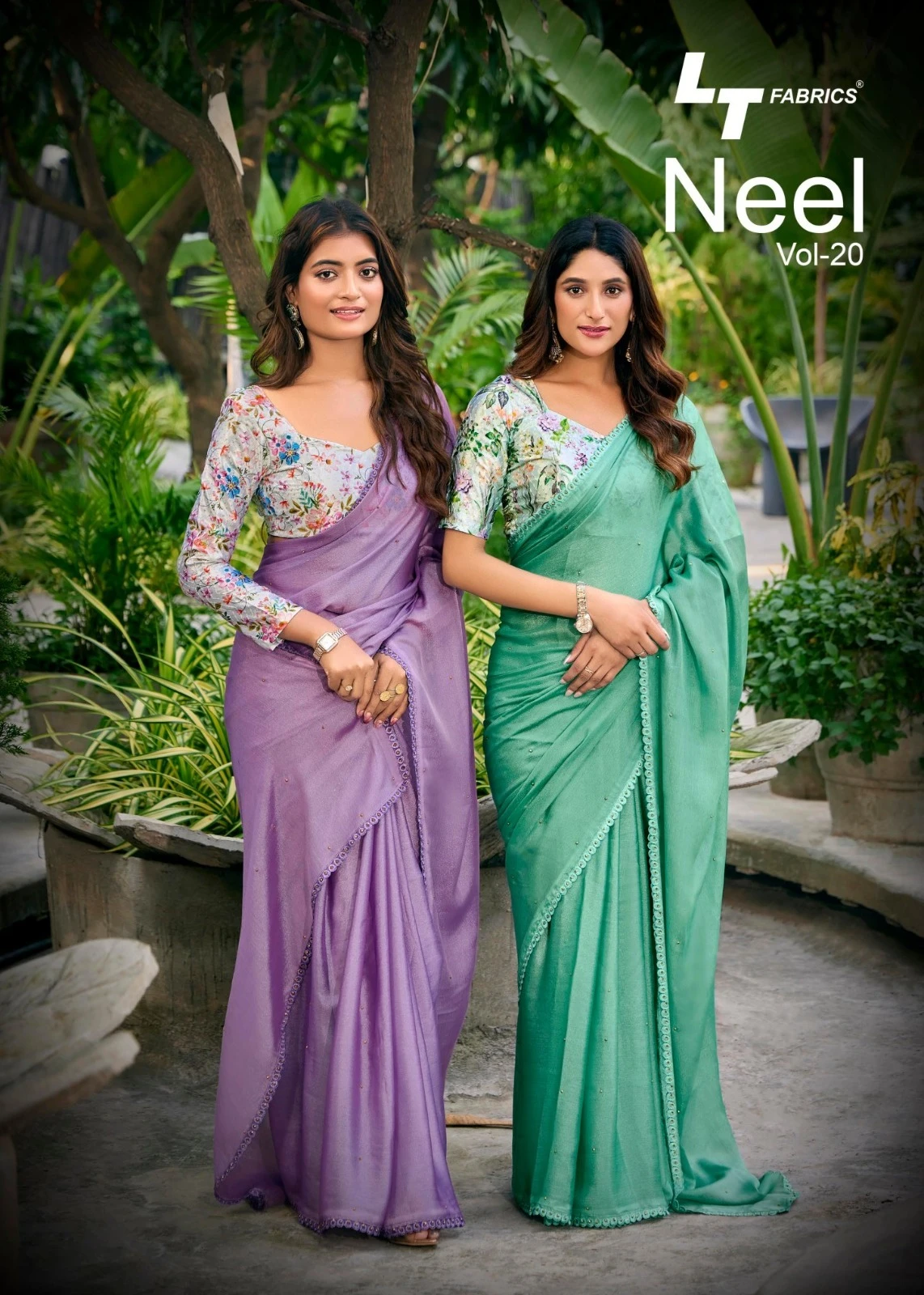 Kashvi Neel Vol 20 Satin with Swarovski Work Saree Collection