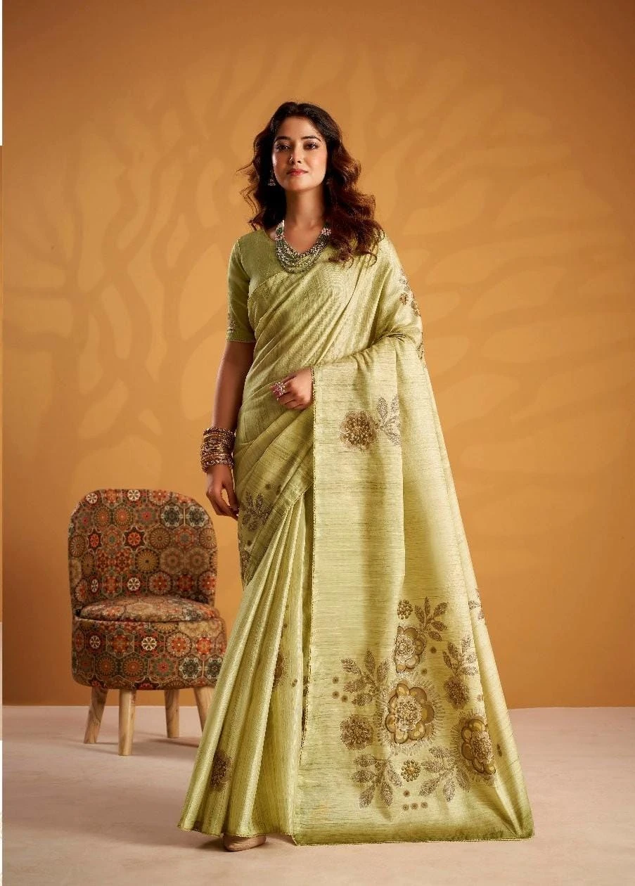 Kira Kasheeda Tussar Silk Fancy Designer Saree Collection - Image 6