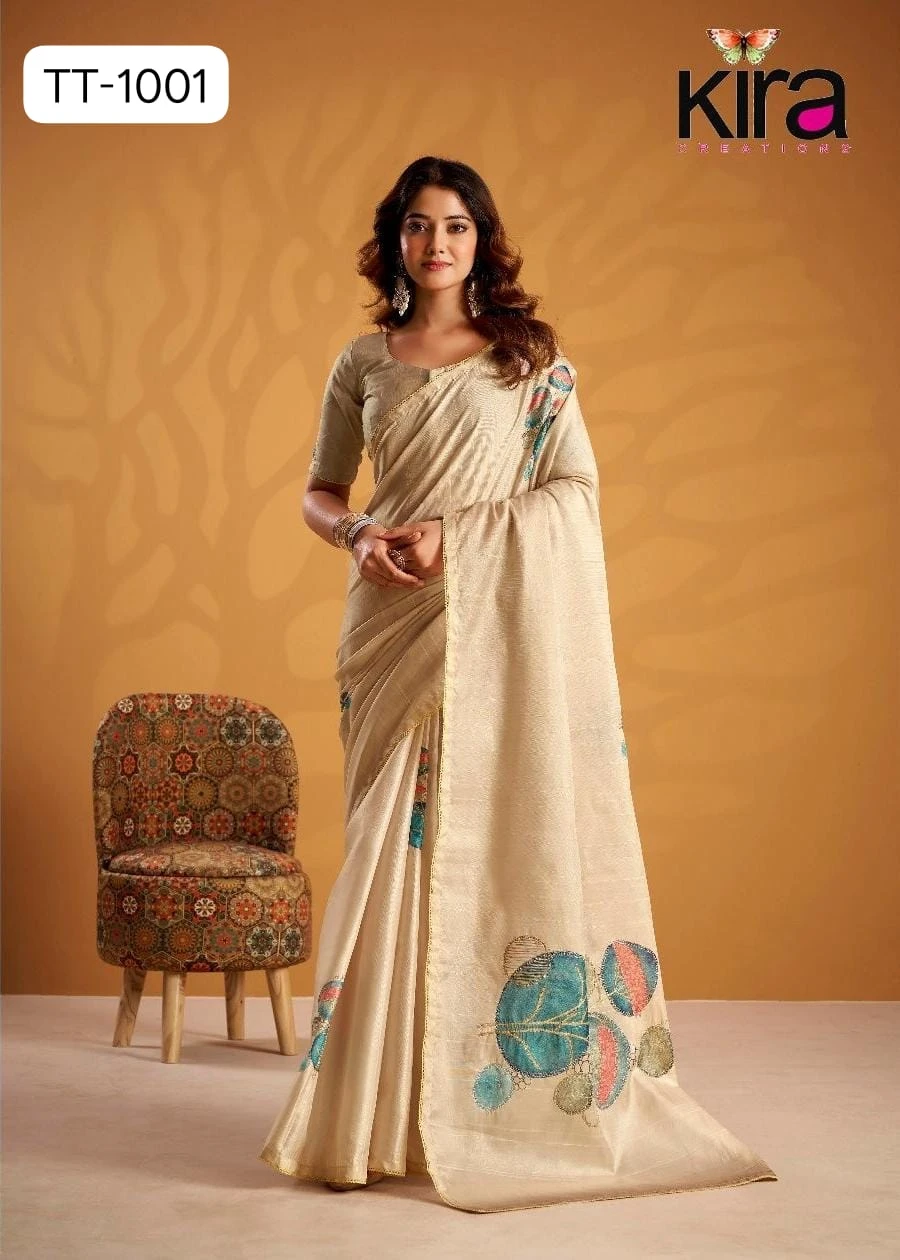 Kira Kasheeda Tussar Silk Fancy Designer Saree Collection - Image 9