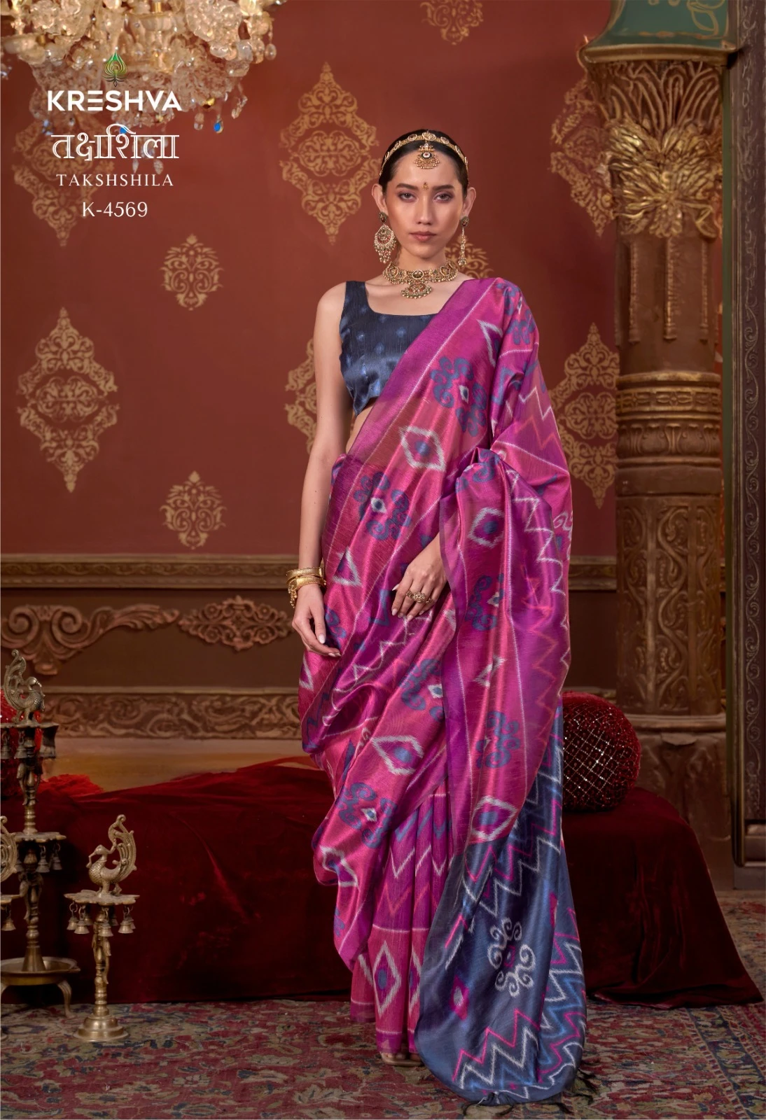 Kreshva Takshshila Silk with Casual Wear Saree Collection