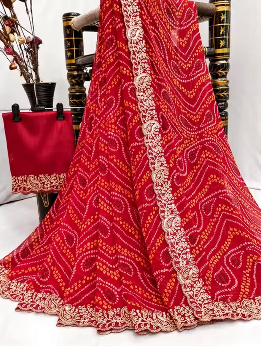 Maa Bandhani Georgette Vol 1 Printed Saree Collection