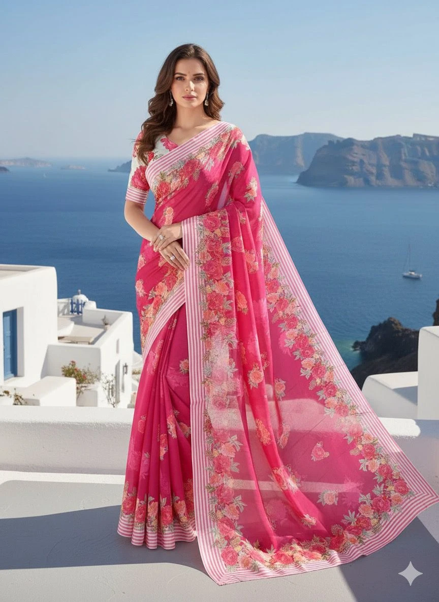 Rajyog R 1 to R 6 Soft Georgette Fancy Saree Collection