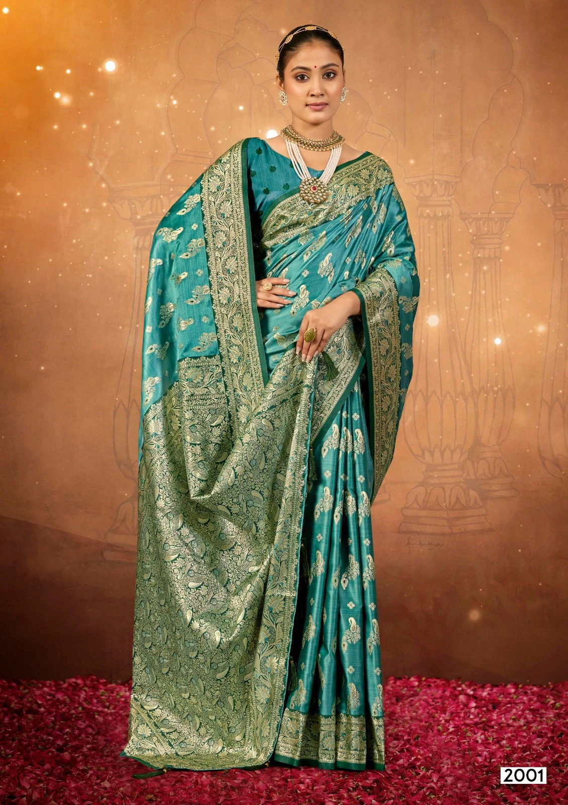 Saroj Navya Satin Saroski Vol 2 Festival Wear Silk Saree Collection - Image 2