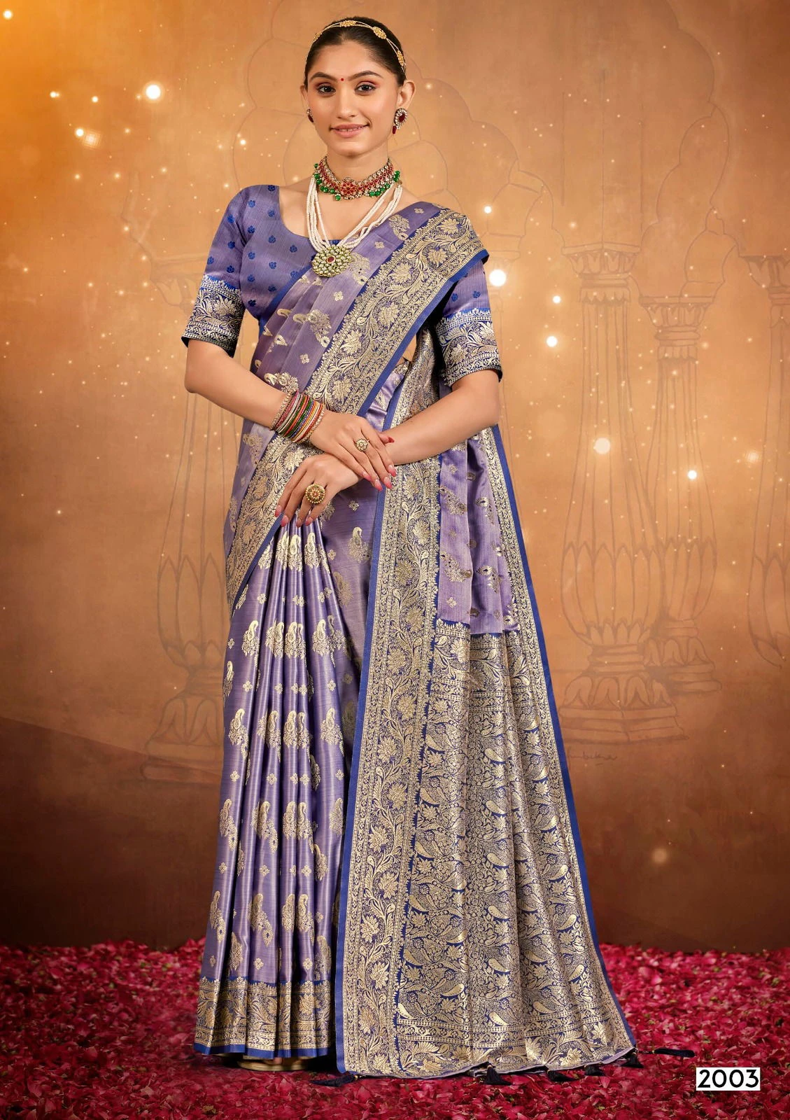 Saroj Navya Satin Saroski Vol 2 Festival Wear Silk Saree Collection - Image 3