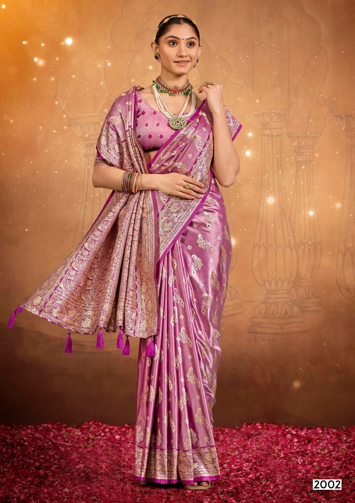 Saroj Navya Satin Saroski Vol 2 Festival Wear Silk Saree Collection - Image 4