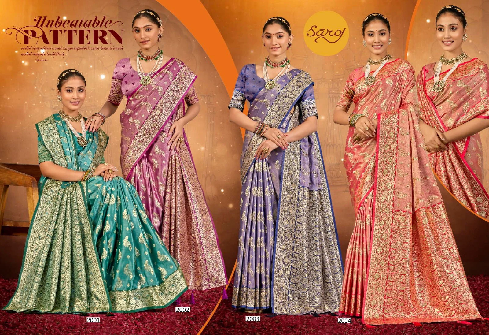 Saroj Navya Satin Saroski Vol 2 Festival Wear Silk Saree Collection - Image 6