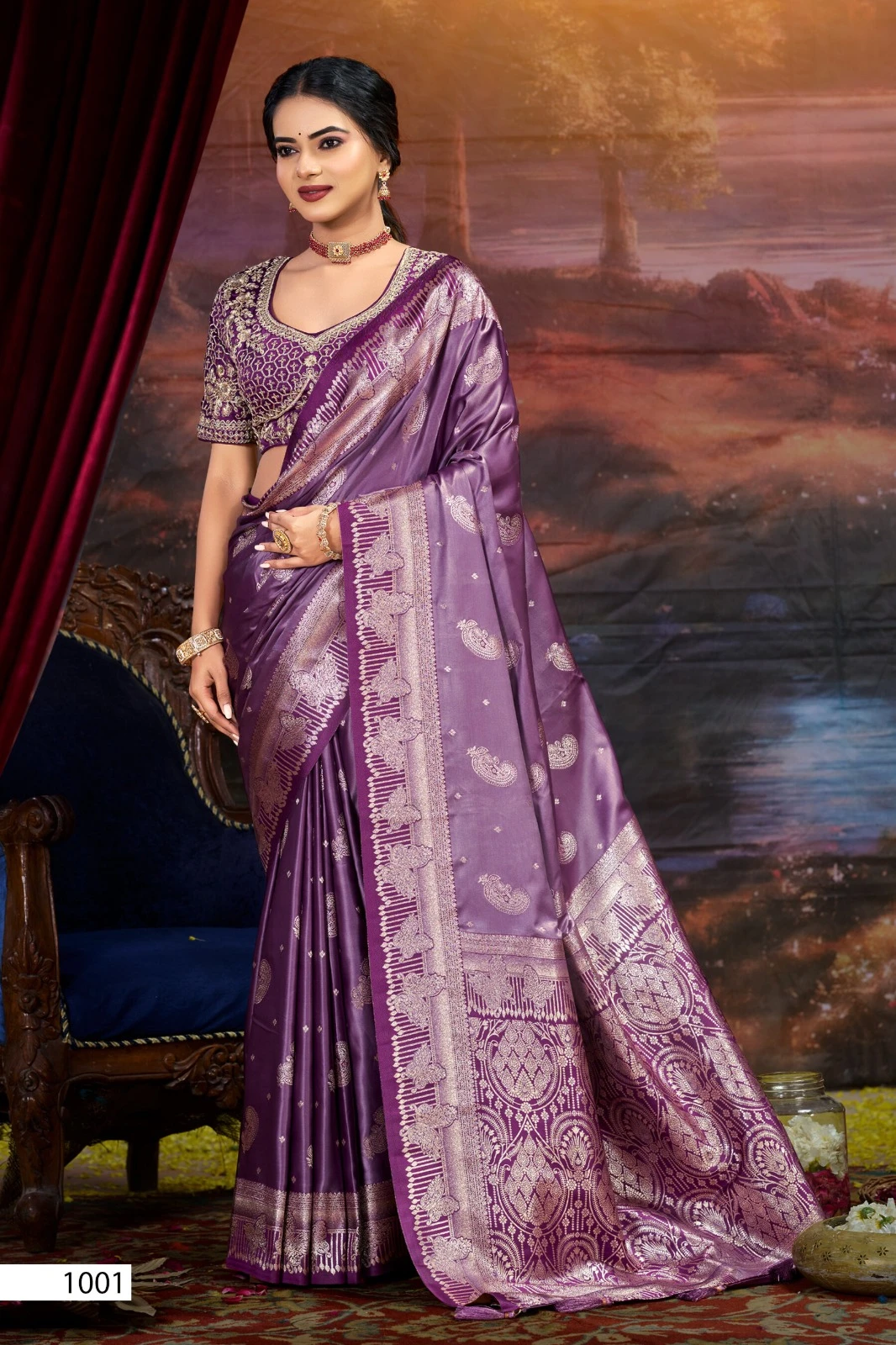 Saroj Sonalika Satin Vol 1 Silk Rich Pallu Saree Collection - Image 5