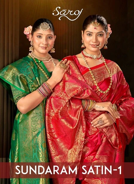 Saroj Sundaram Satin Vol 1 Silk Saree Collection