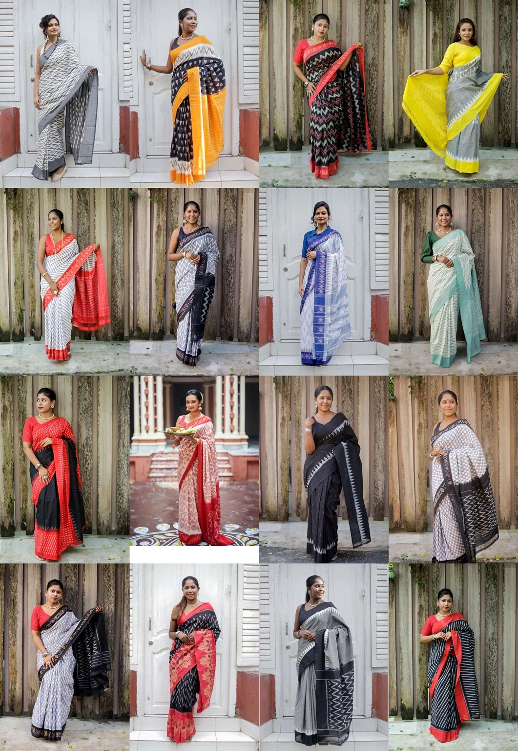 Scmg Shweta Linen Woven Ikkat Saree Collection - Image 10