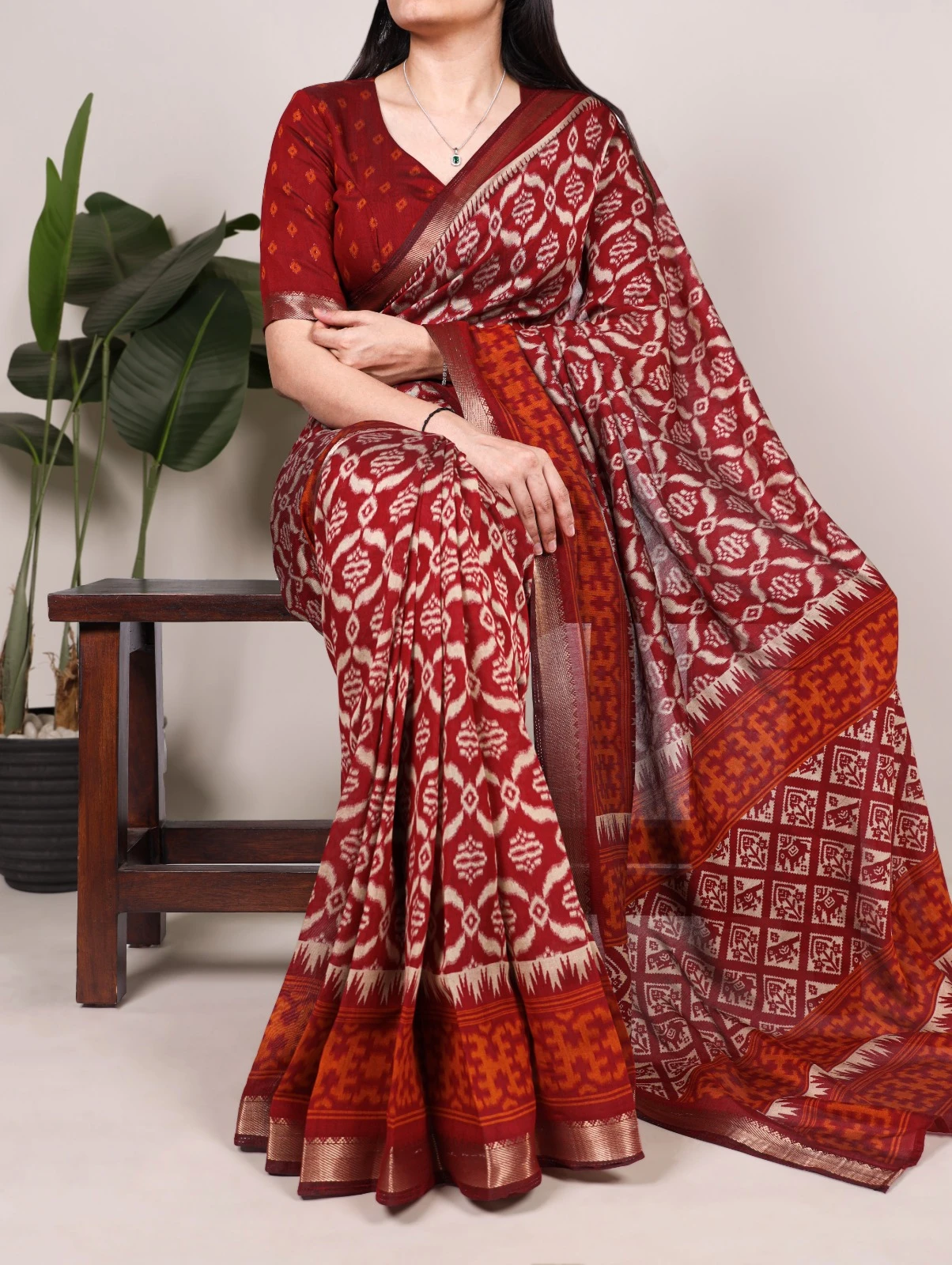 Taraa L 7020 Viscose Chanderi Zari Border Daily Wear Saree Collection - Image 4