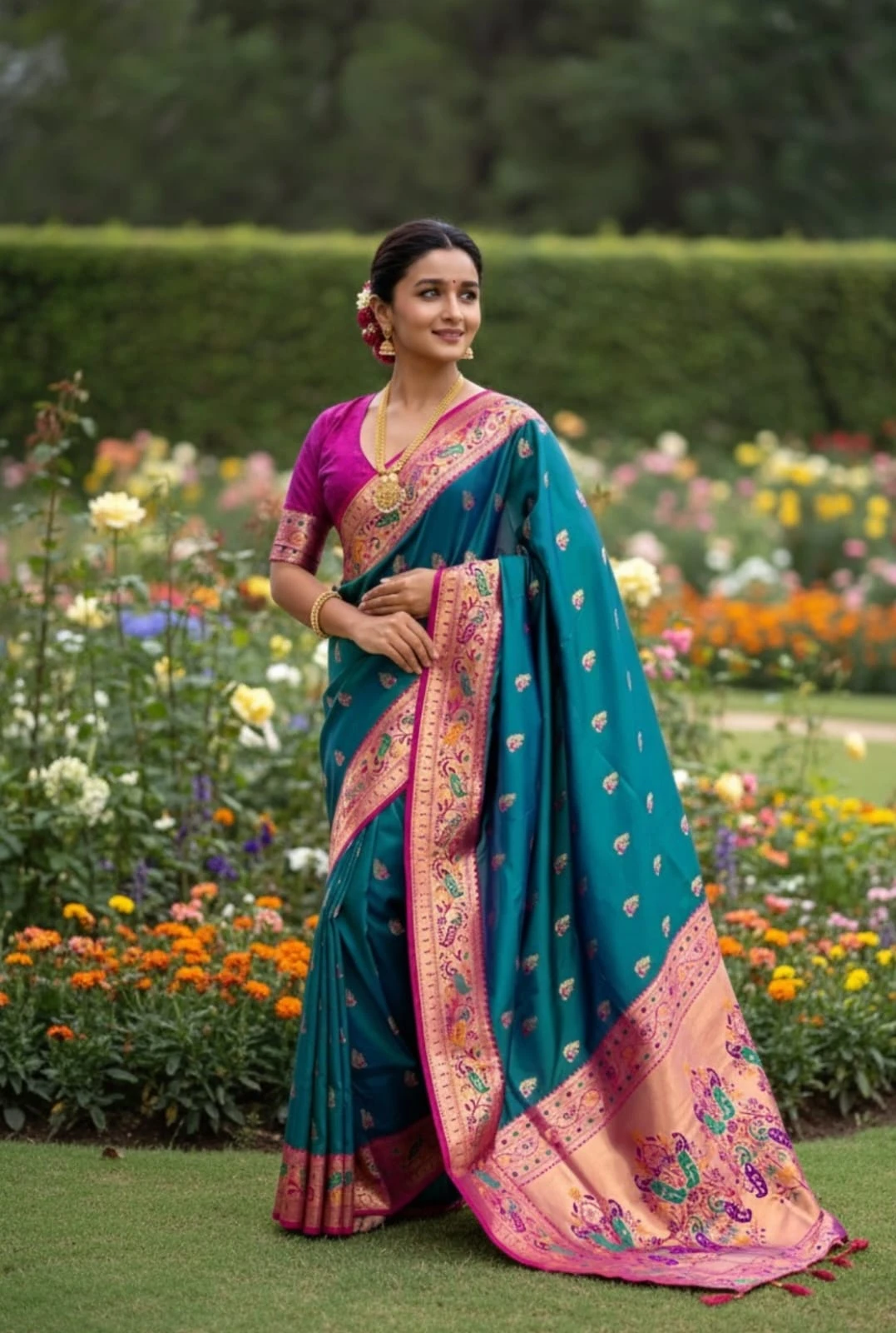 Vt 6079 T Banarasi Silk Meenakari Weaved Fancy Saree Collection