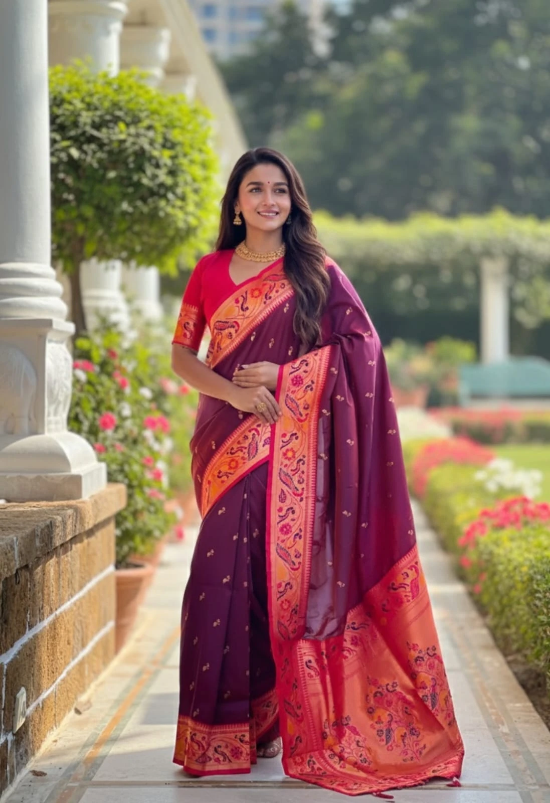 Vt 6082 T Soft Pethani Silk Zari Weaved Premium Saree Collection - Image 2