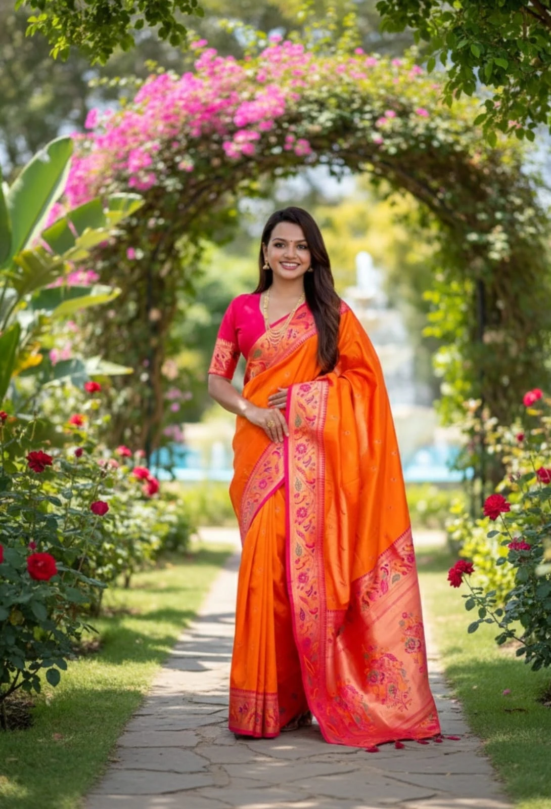 Vt 6082 T Soft Pethani Silk Zari Weaved Premium Saree Collection - Image 7