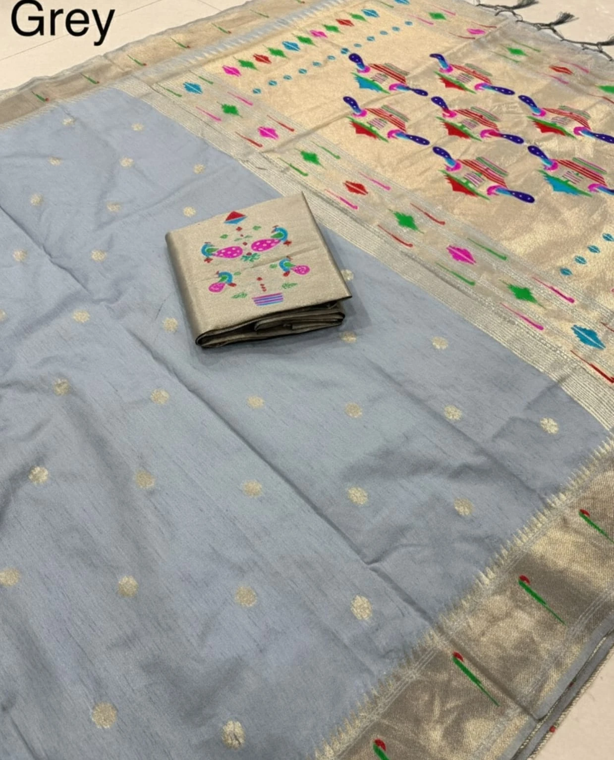 Vt 6084 T Khadi Row Silk Zari Weaving Saree Collection - Image 7