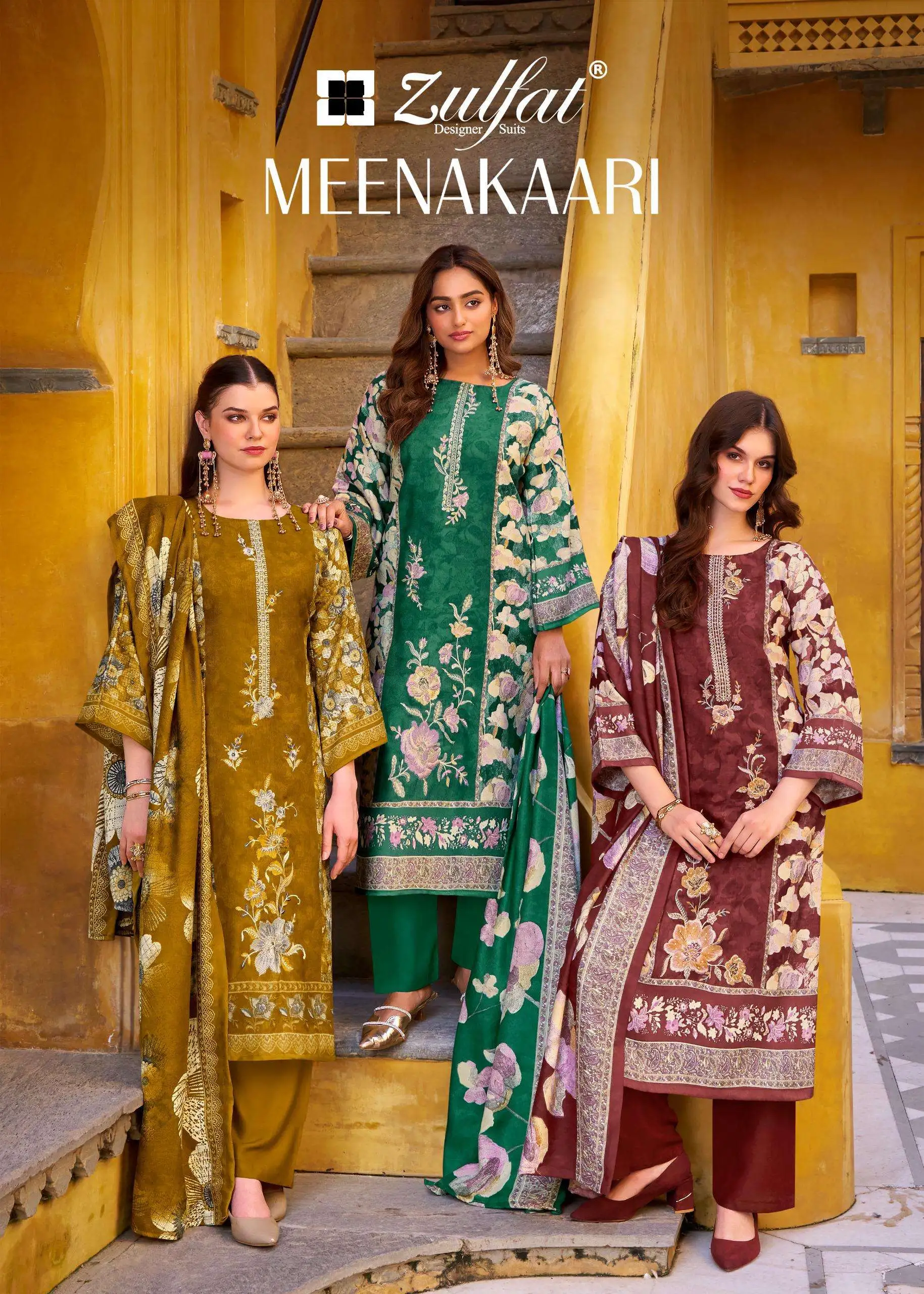 Zulfat Designer Suits Meenakaari