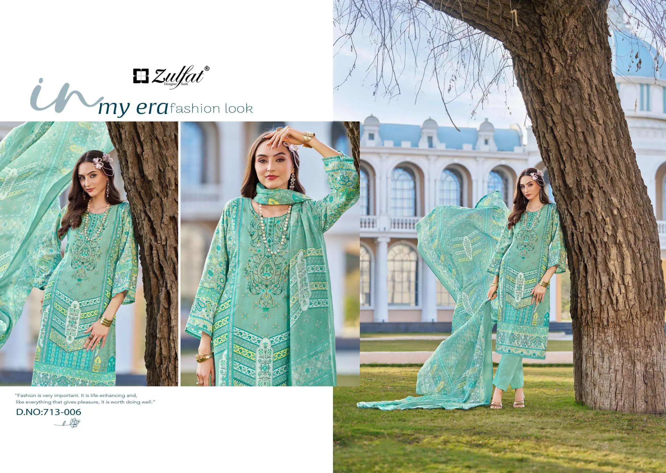 Zulfat Designer Suits Sana Safina Vol 3 - Image 6