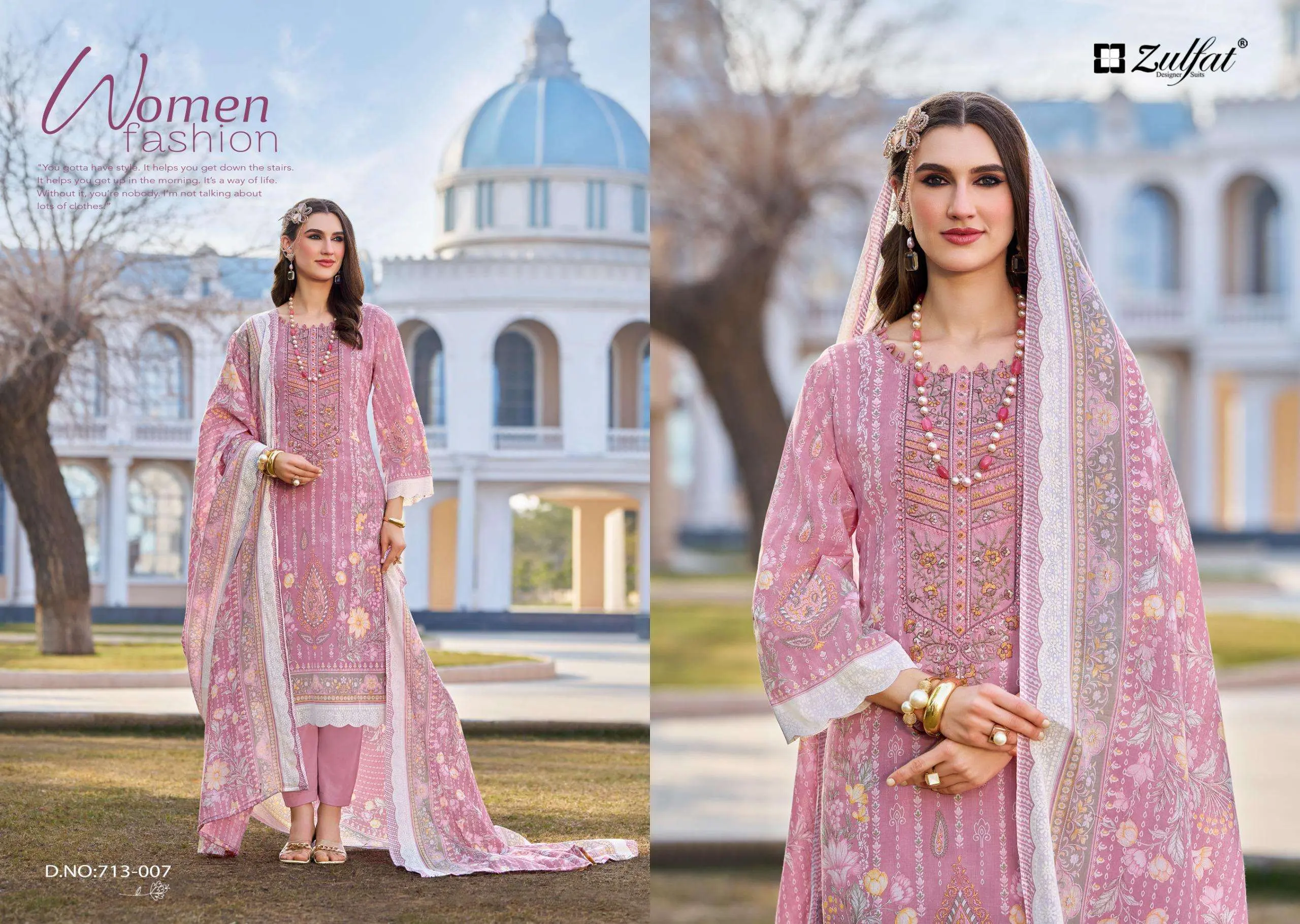 Zulfat Designer Suits Sana Safina Vol 3 - Image 8
