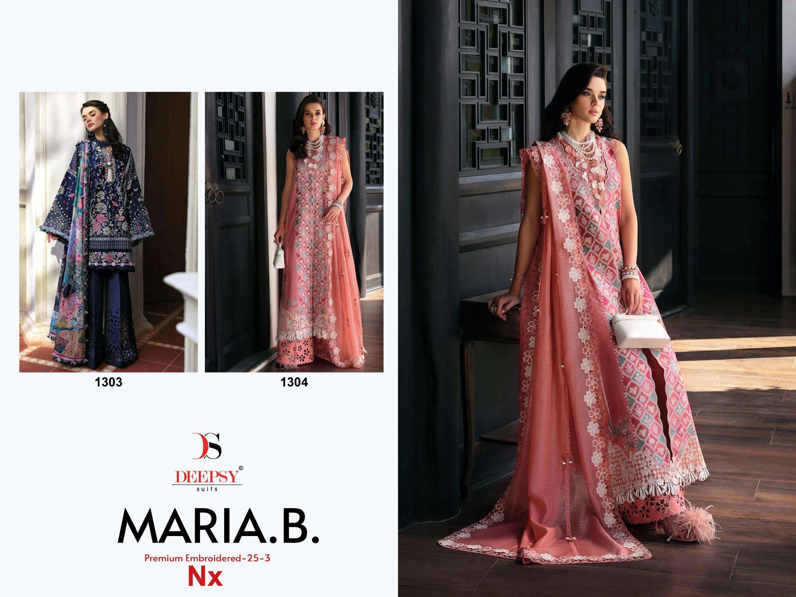 Deepsy Suits Maria B Premium 25 Embroidered 25 Vol 3 Nx - Image 4