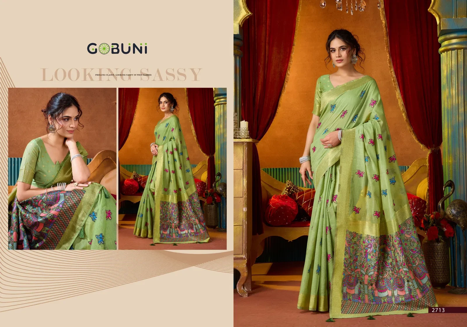 Gobuni Shruti Vol 2 Modal Katha Work with Mina Saree Collection - Image 10