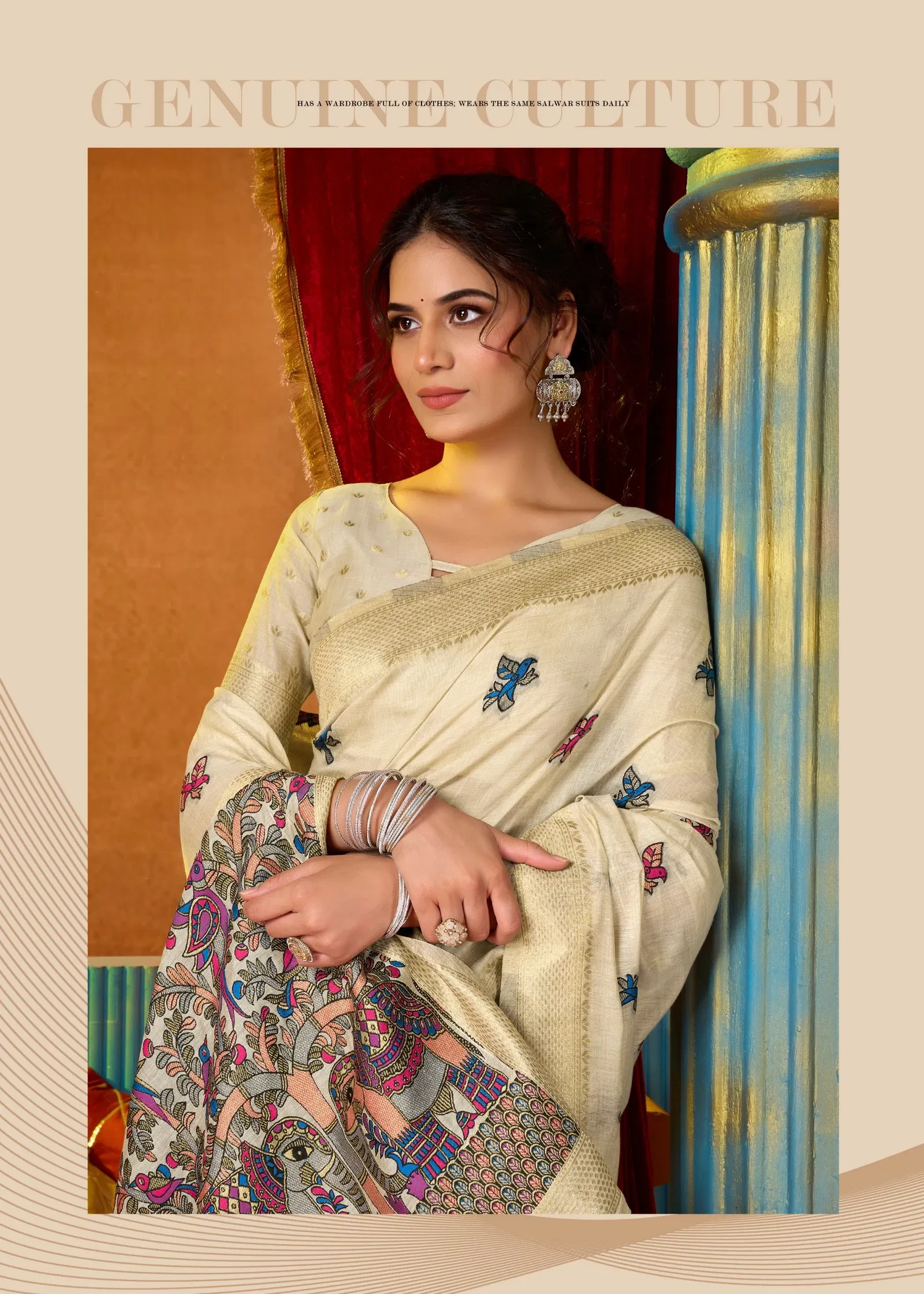 Gobuni Shruti Vol 2 Modal Katha Work with Mina Saree Collection - Image 13