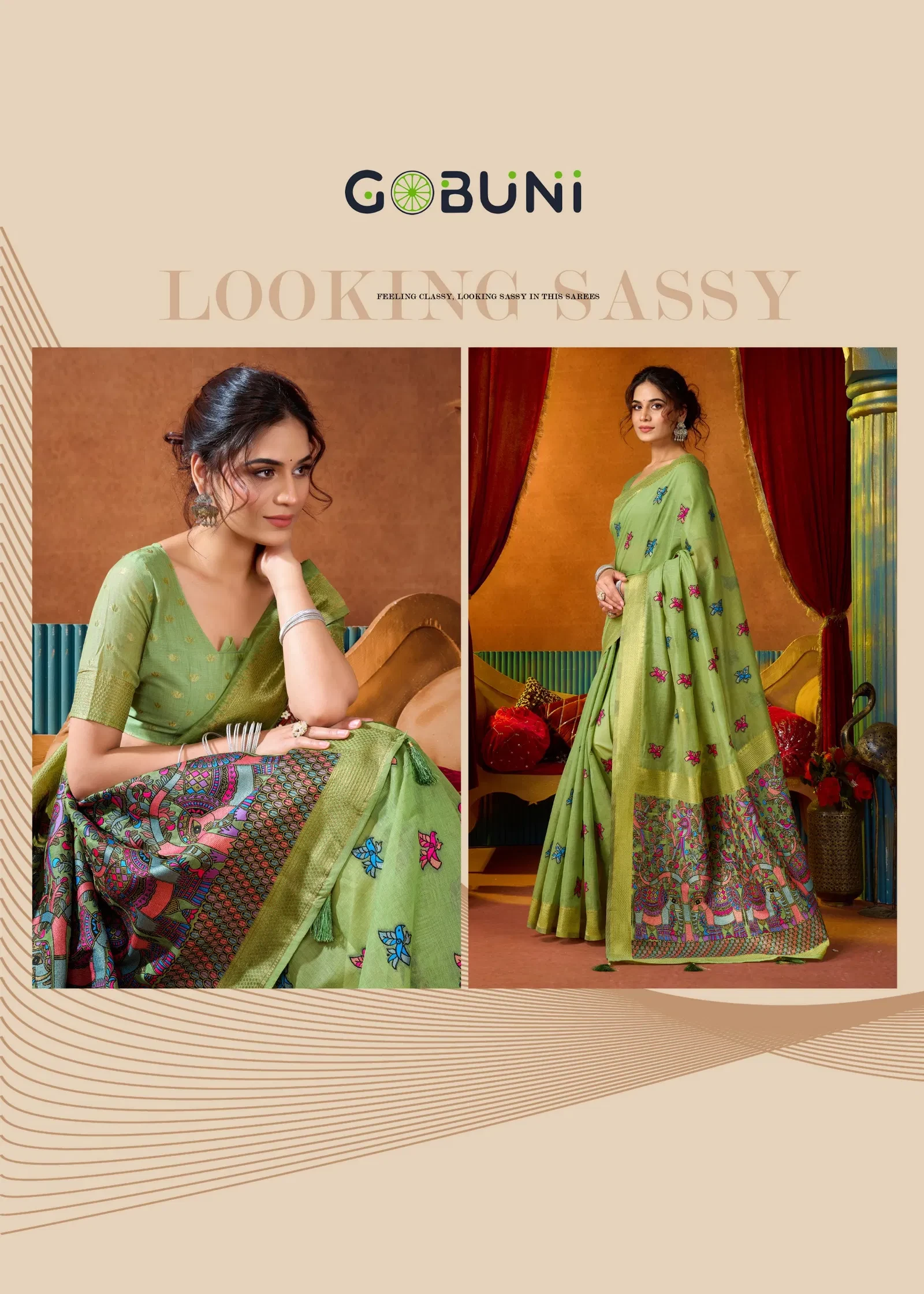 Gobuni Shruti Vol 2 Modal Katha Work with Mina Saree Collection - Image 14