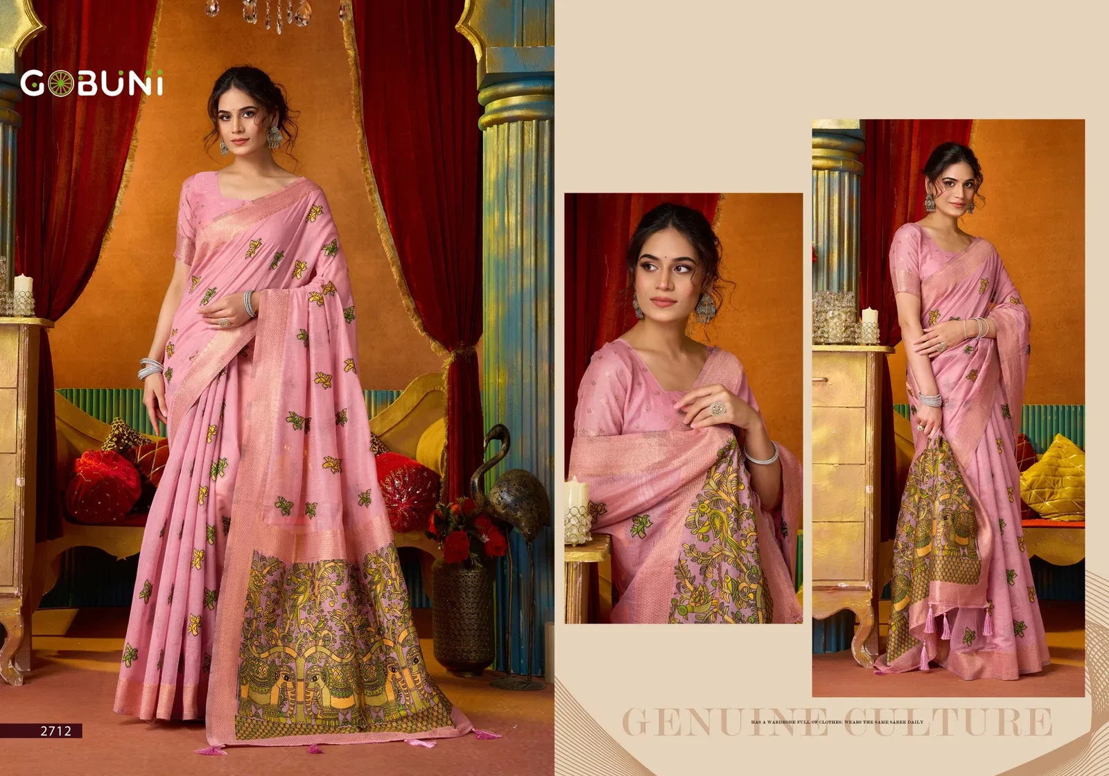 Gobuni Shruti Vol 2 Modal Katha Work with Mina Saree Collection - Image 2