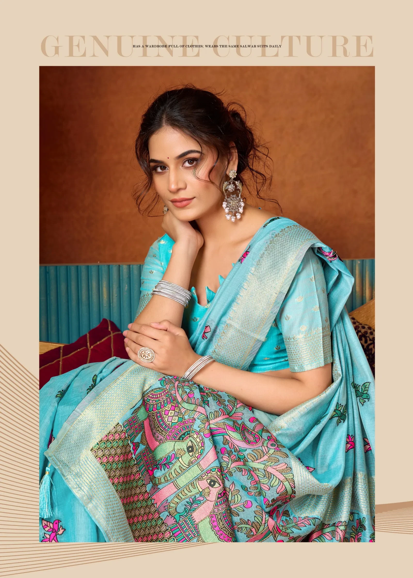 Gobuni Shruti Vol 2 Modal Katha Work with Mina Saree Collection - Image 3