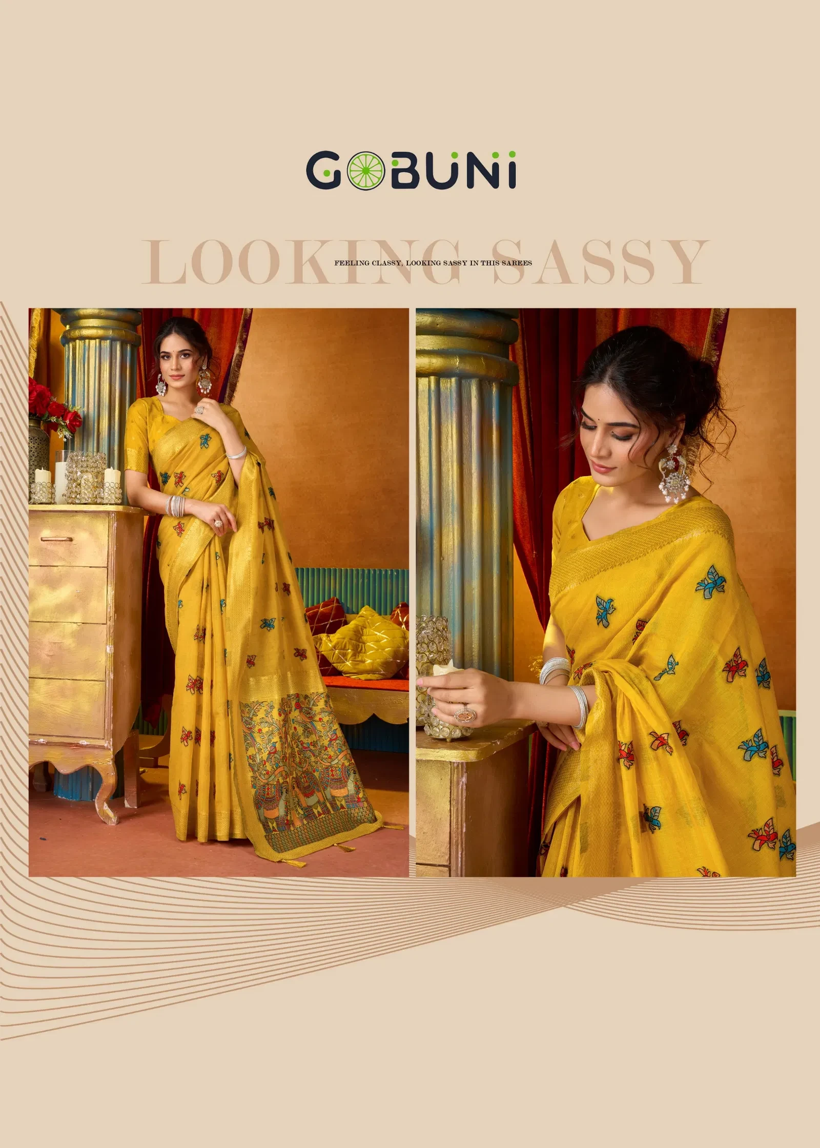 Gobuni Shruti Vol 2 Modal Katha Work with Mina Saree Collection - Image 4