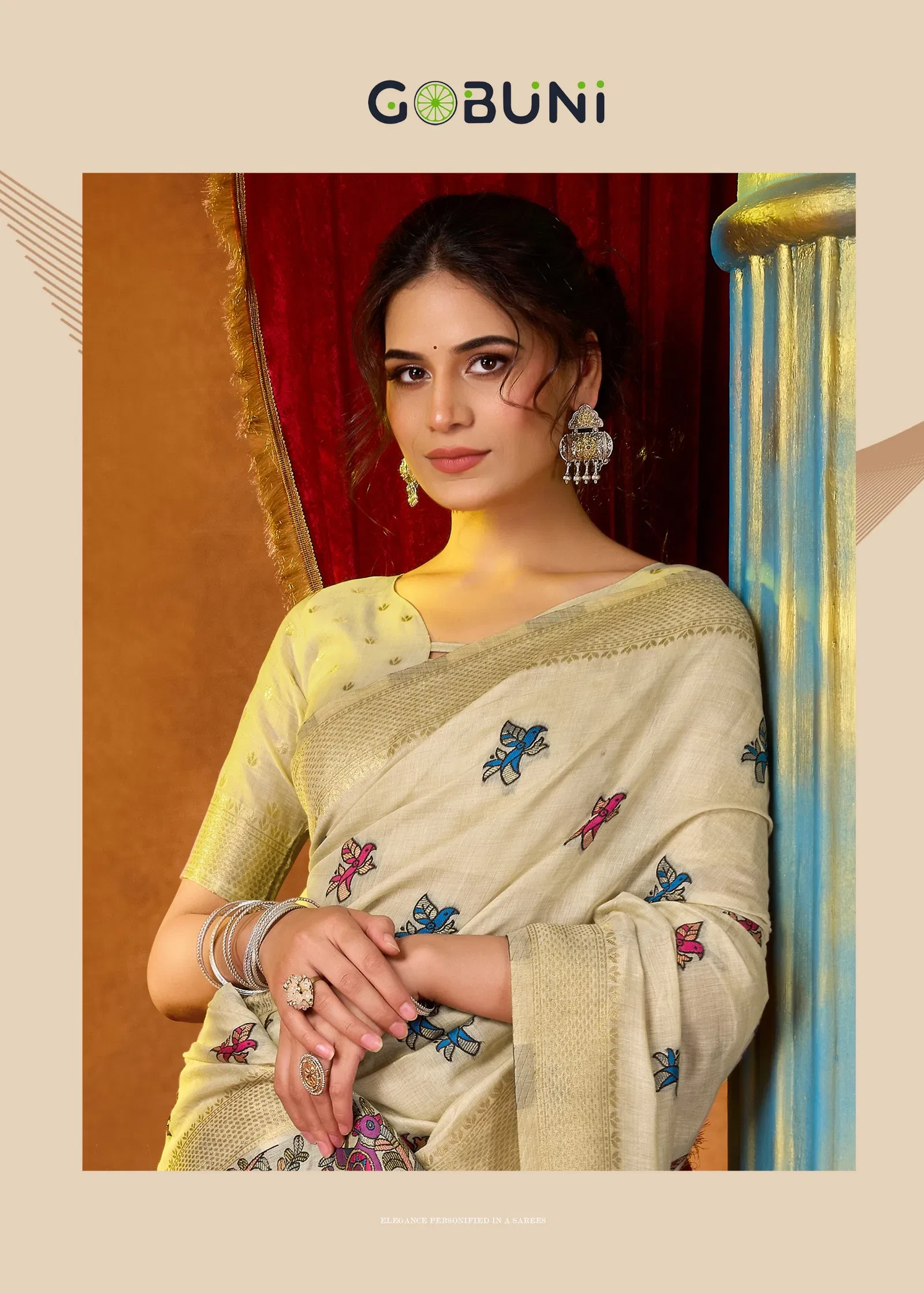 Gobuni Shruti Vol 2 Modal Katha Work with Mina Saree Collection - Image 6
