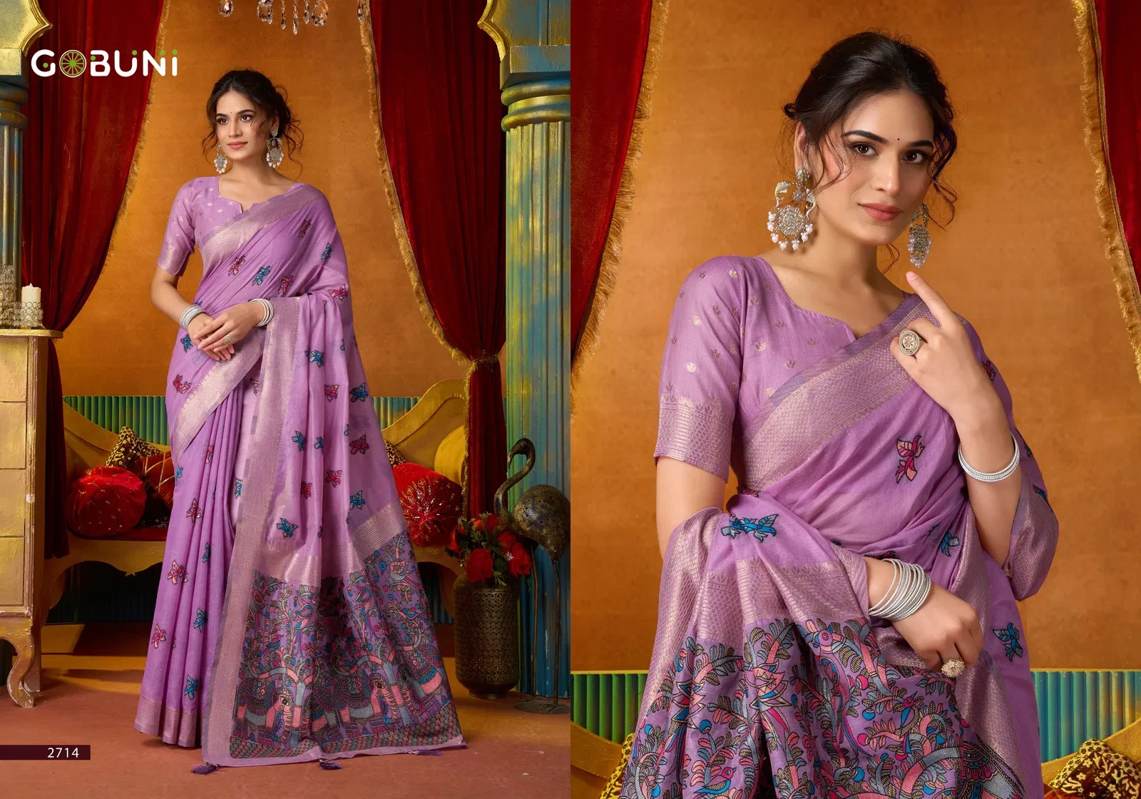 Gobuni Shruti Vol 2 Modal Katha Work with Mina Saree Collection - Image 9