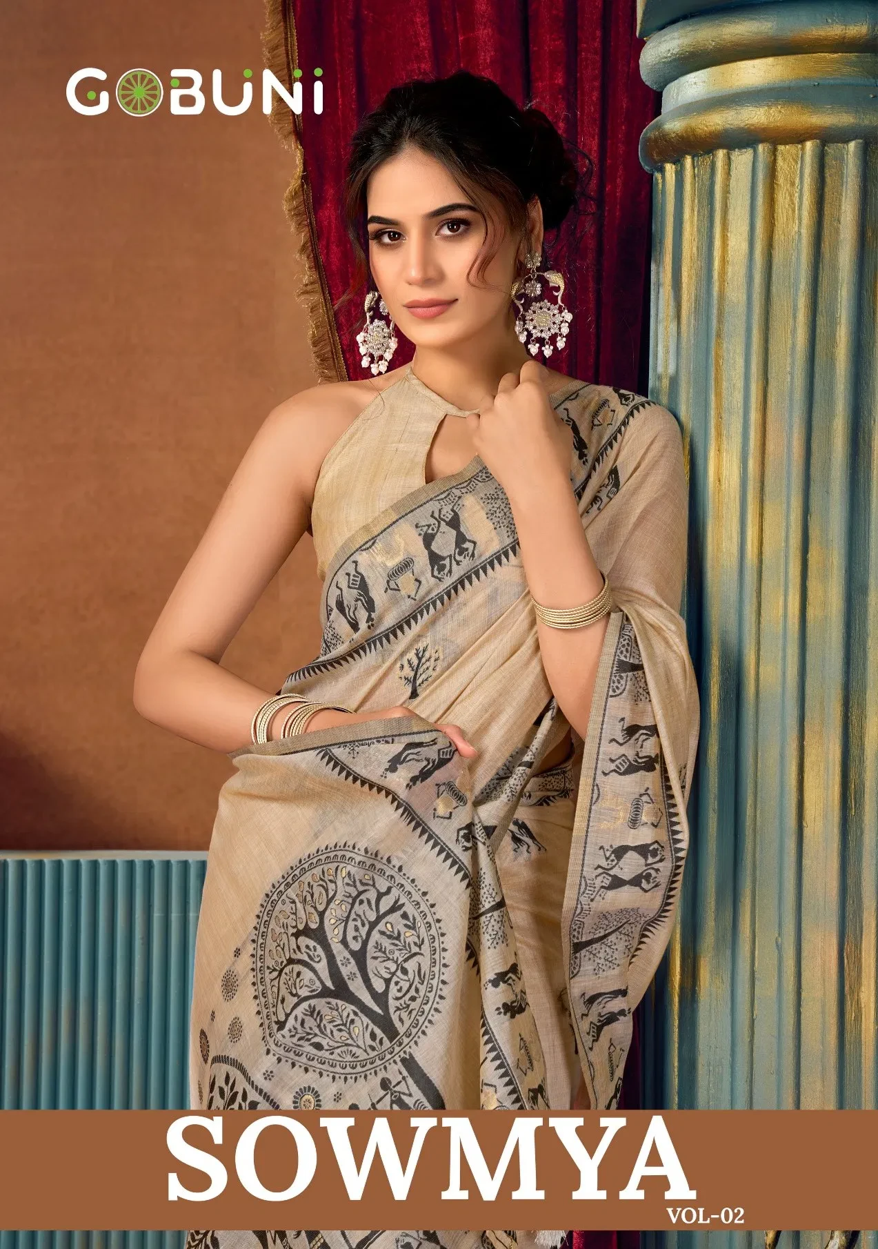 Gobuni Sowmya Vol 2 Modal Worli Work Festival Wear Saree Collection