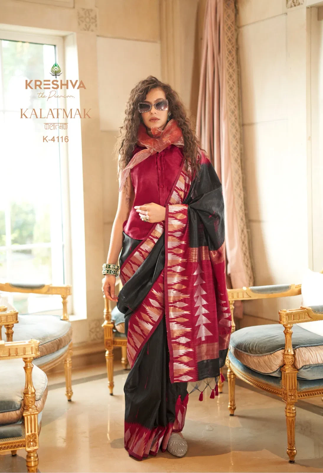 Kreshva Kalatmak Silk with Traditional Wear Saree Collection - Image 3