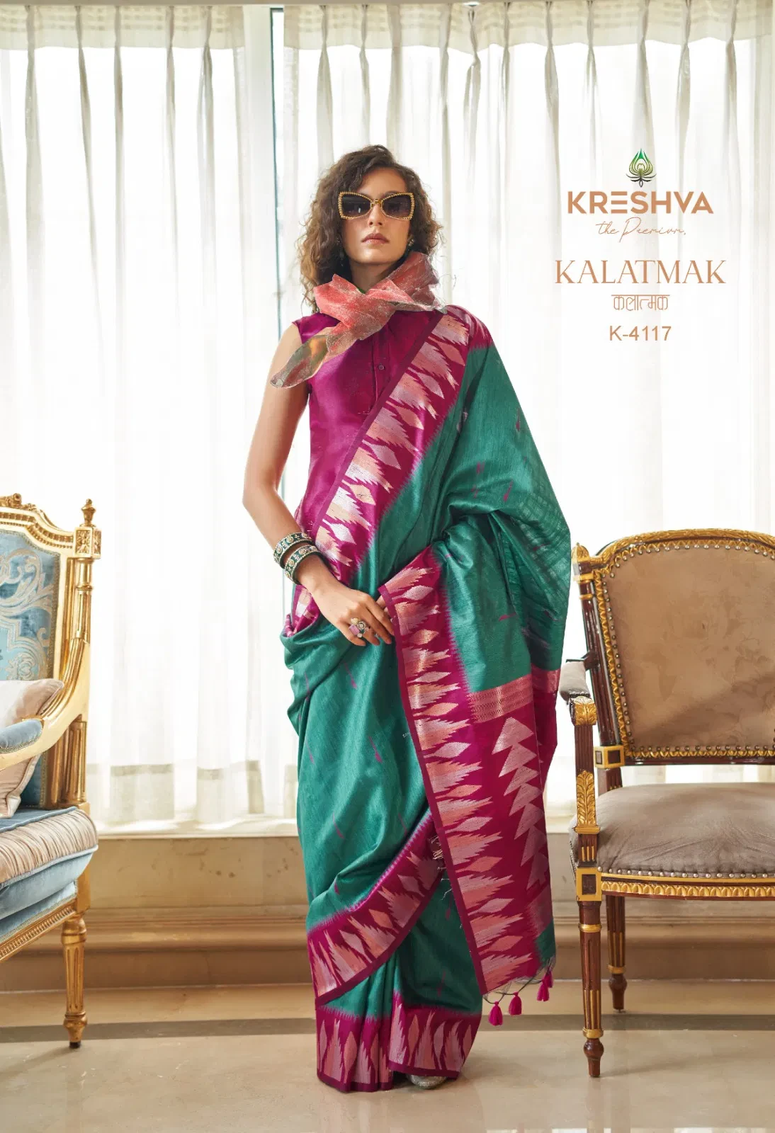 Kreshva Kalatmak Silk with Traditional Wear Saree Collection - Image 5