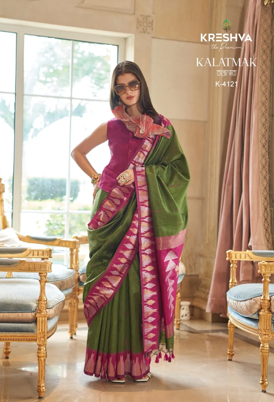 Kreshva Kalatmak Silk with Traditional Wear Saree Collection - Image 9