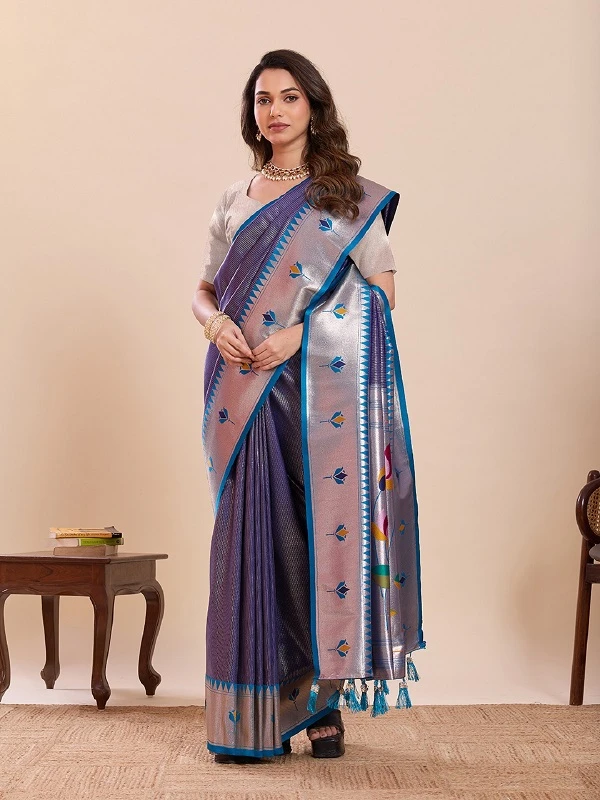 Maahi 213 Paithani Silk Zari Weaving Saree Collection