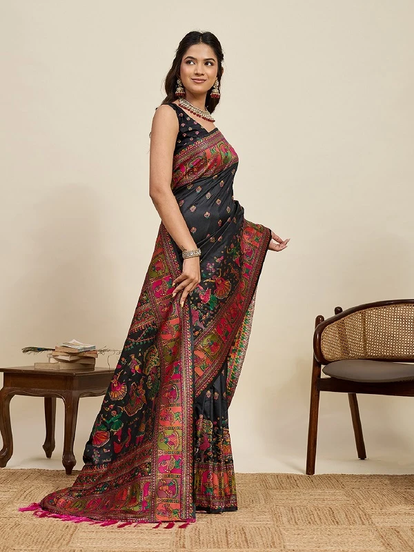 Maahi 214 Pashmina Silk Festival Wear Saree Collection