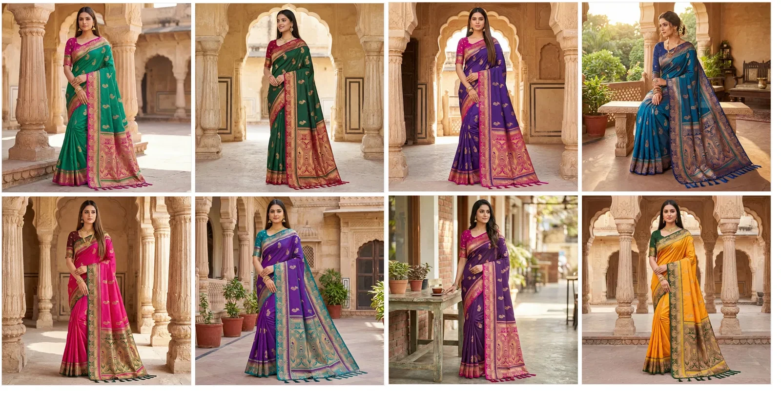 Mb 1013 Soft Paithani Silk Zari Weaving Festival Saree Collection - Image 10