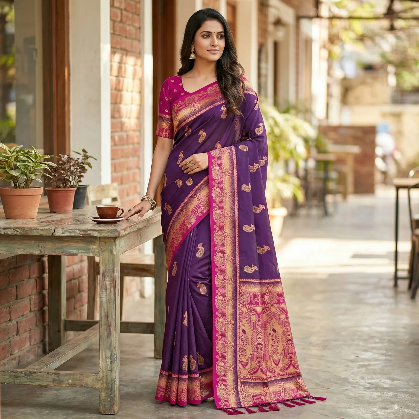 Mb 1013 Soft Paithani Silk Zari Weaving Festival Saree Collection - Image 8