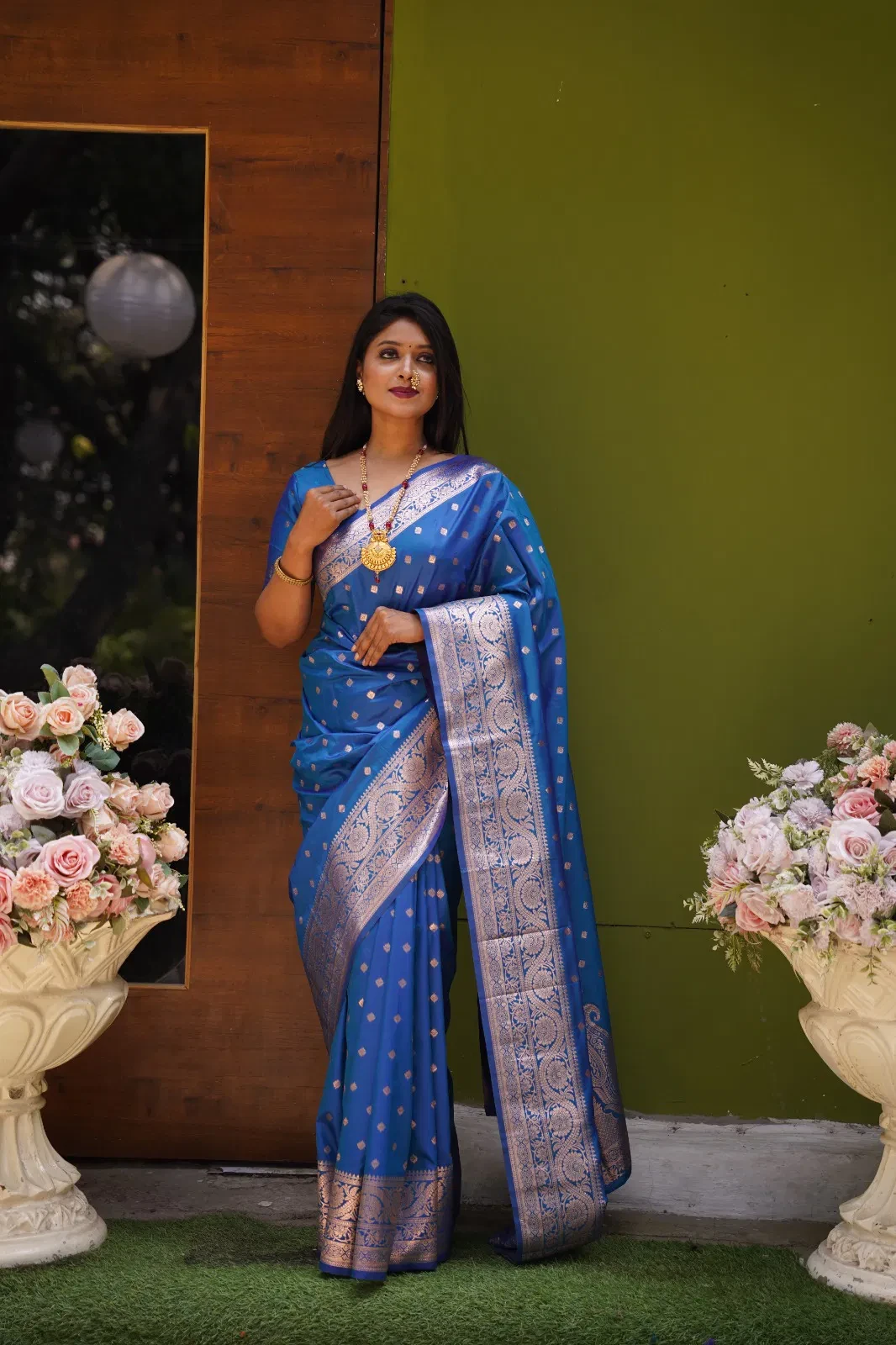 Mb 1132 Banarasi Silk Zari Weaving Saree Collection - Image 3