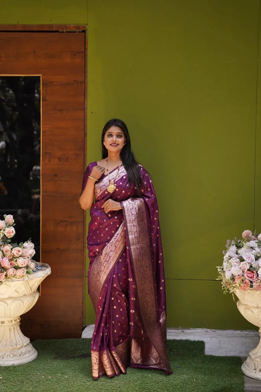 Mb 1132 Banarasi Silk Zari Weaving Saree Collection - Image 9