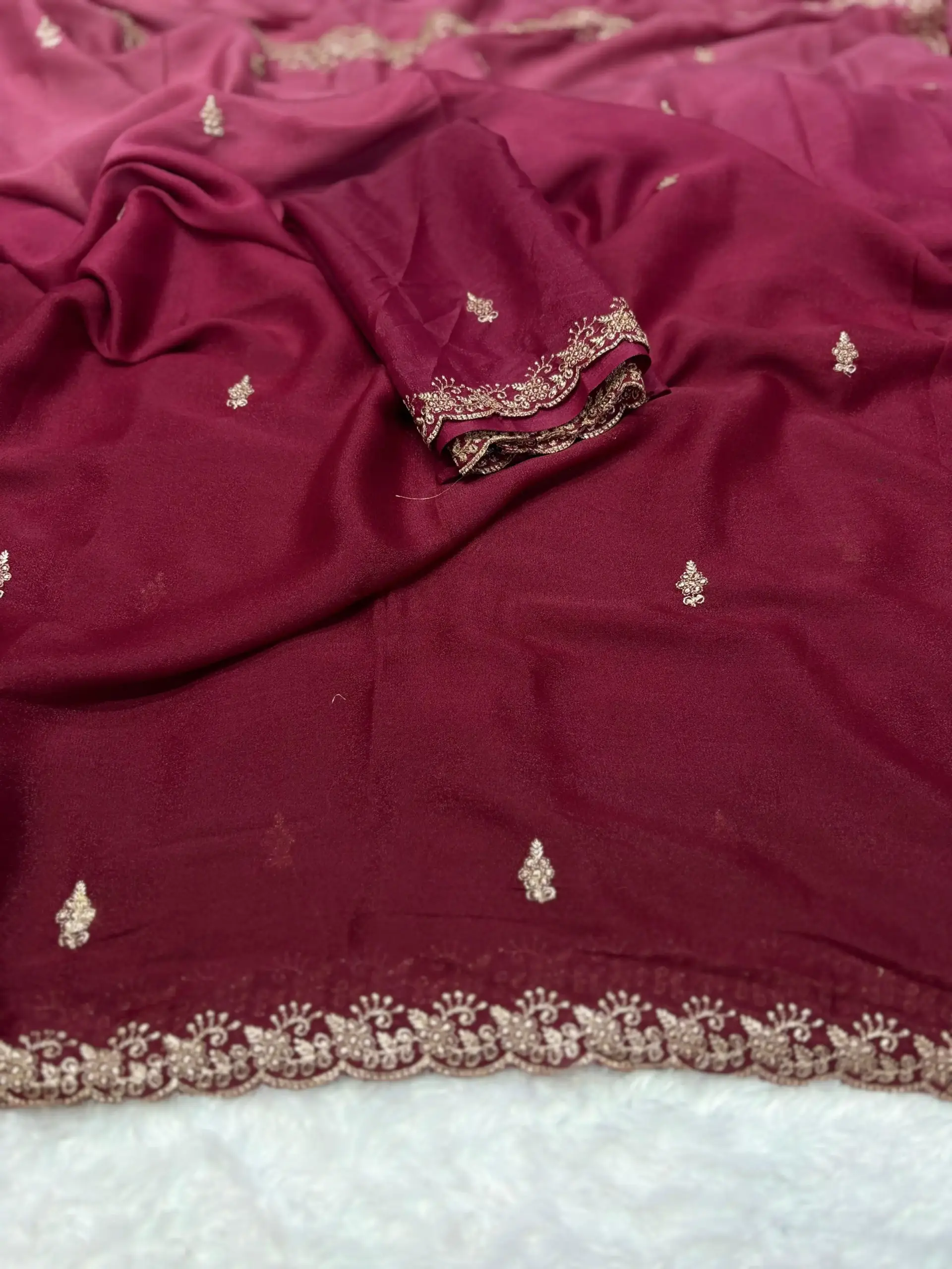 Paris Arhaam Georgette Embriodery Bollywood Saree Collection