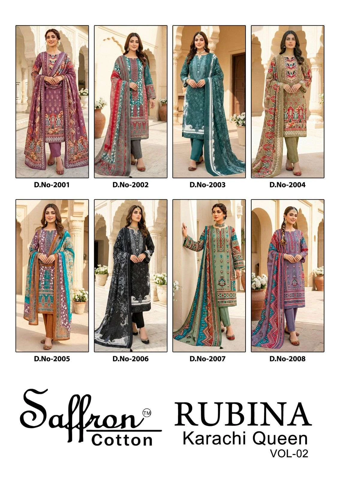 Saffron Cotton Rubina Karachi Queen Vol 2 - Image 2