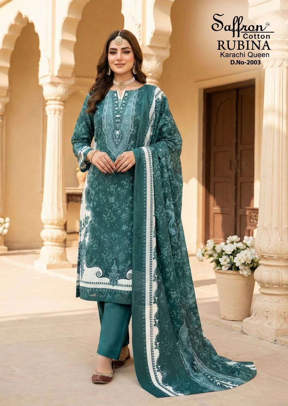 Saffron Cotton Rubina Karachi Queen Vol 2 - Image 8