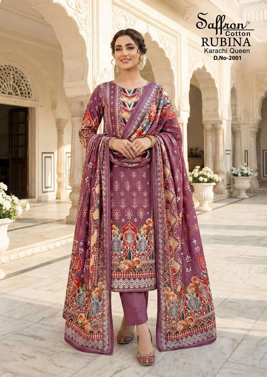 Saffron Cotton Rubina Karachi Queen Vol 2 - Image 9