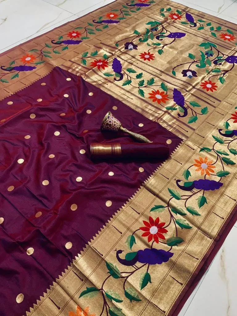 Vt 6089 T Vol 2 Pure Soft Kanchivram Paithani Silk Saree Collection
